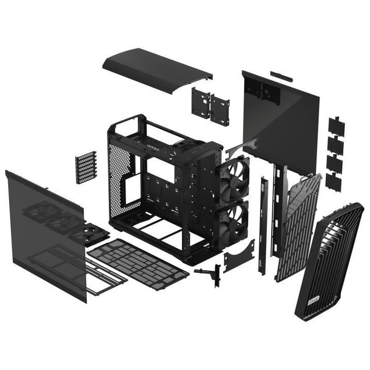FRACTAL DESIGN Torrent Black TG Dark Tint SSI-CEB Boîtier PC Air flow