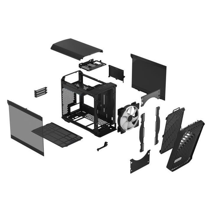Boîtier PC - FRACTAL DESIGN - Torrent Nano RGB Black TG Light Tint -