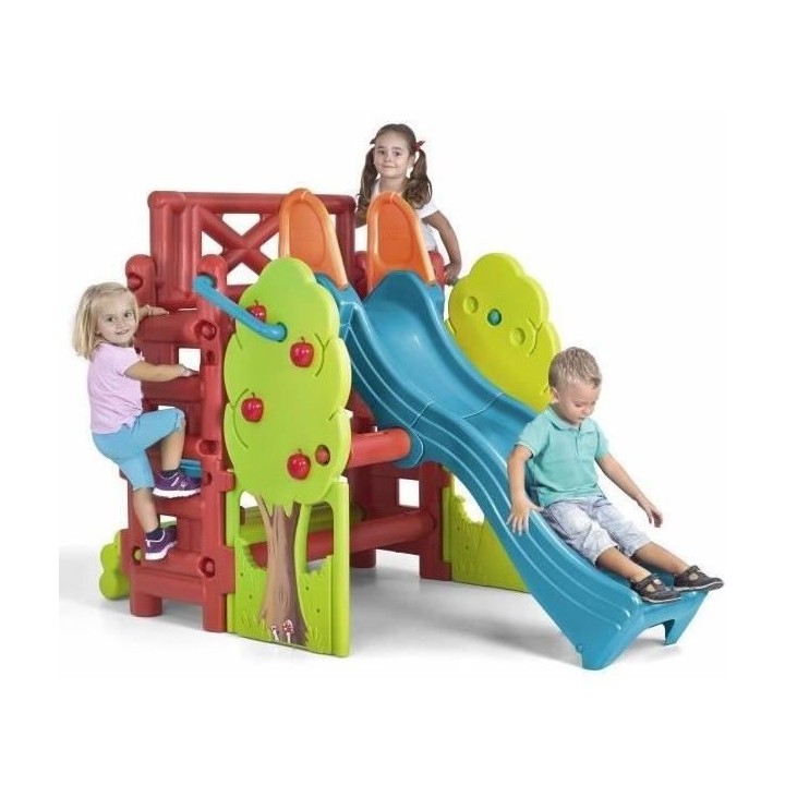 Aire de jeux La Maison des Bois - plastique anti-UV - FEBER - avec tob