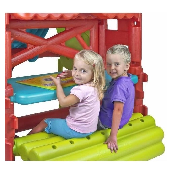 Aire de jeux La Maison des Bois - plastique anti-UV - FEBER - avec tob