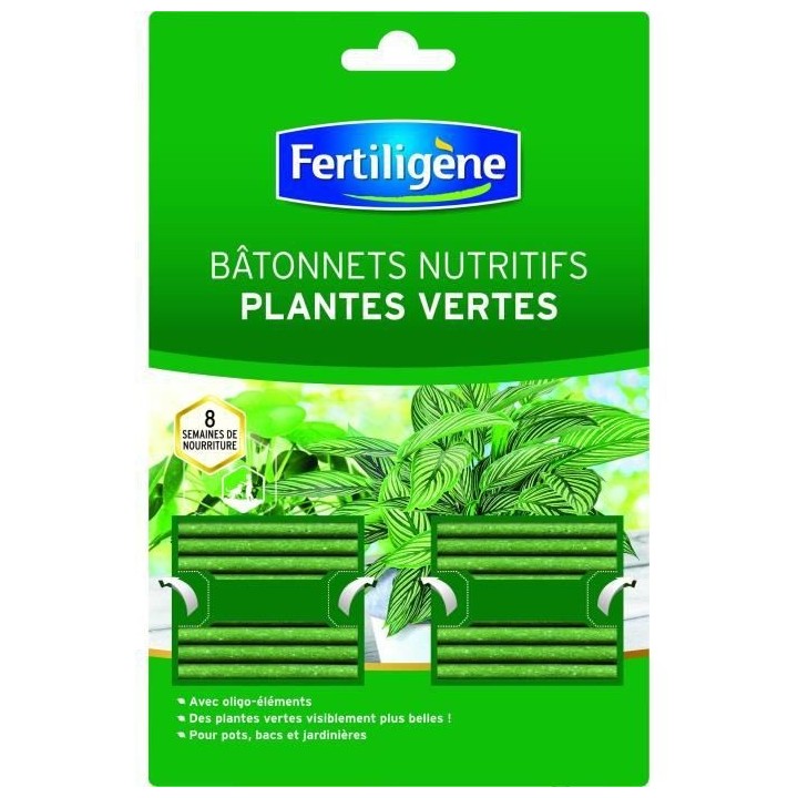 FERTILIGENE Batonnets Nutritifs Plantes Vertes - 40 Batonnets