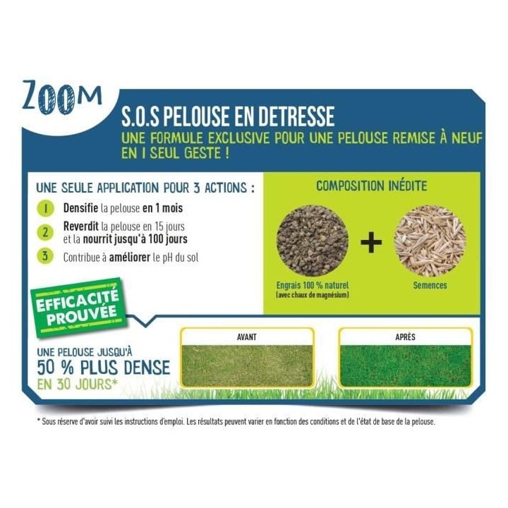 SOS Pelouse en détresse 150m²