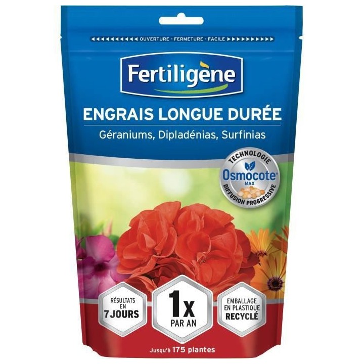 FERTILIGeNE - Engrais Longue durée Osmocote max Géraniums, Dipladén