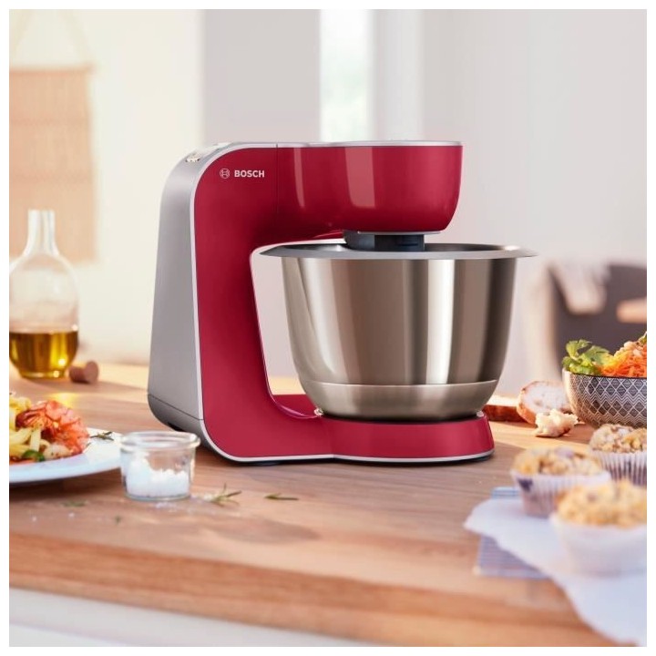 Robot de cuisine - BOSCH Kitchen machine MUM5 - Rouge foncé/silver -