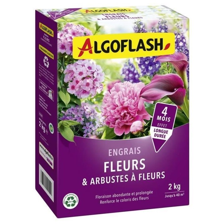 Engrais Fleurs et Arbustes a Fleurs - ALGOFLASH NATURASOL - 2 kg