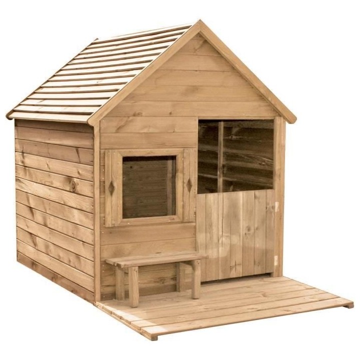Cabane en bois pour enfant HEIDI - (L) 1,23 x (l) 1,69 x (h) 1,58 m