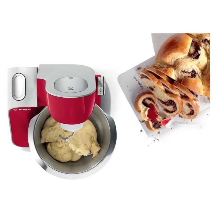 Robot de cuisine - BOSCH Kitchen machine MUM5 - Rouge foncé/silver -