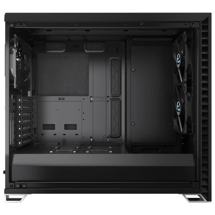 FRACTAL DESIGN BOITIER PC Vector RS - Blackout Dark TG - Noir - Verre