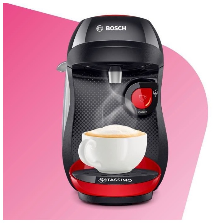 Machine a café multi-boissons - BOSCH - TASSIMO - T10 HAPPY - Rouge e