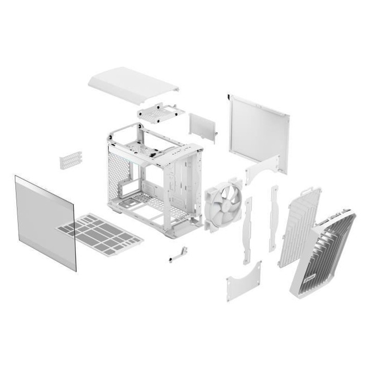 Boitier PC - FRACTAL DESIGN - Torrent Nano RGB White TG