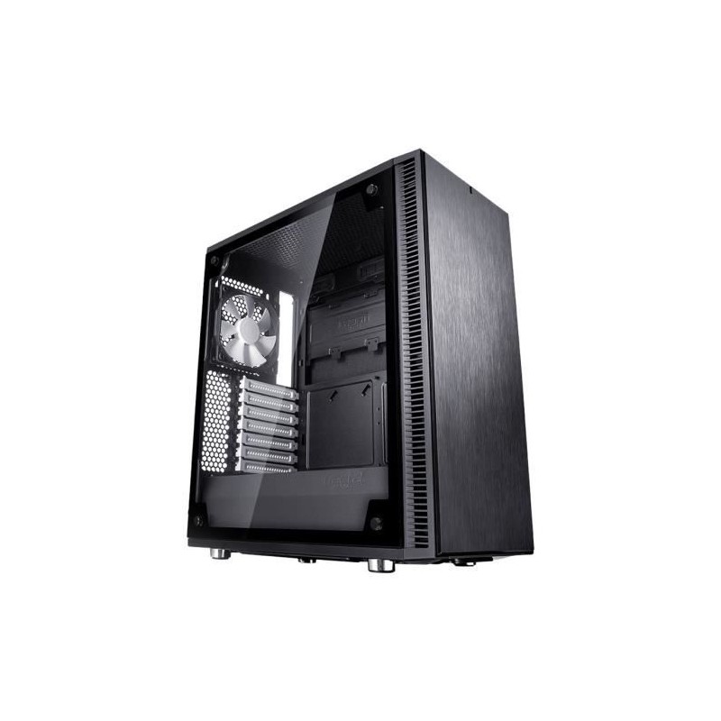 FRACTAL DESIGN BOITIER PC Define C - Noir - Verre trempé - Format ATX (FD-CA-DEF-C-BK-TG)