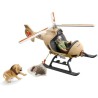 SCHLEICH - Figurine Hélicoptere pour sauvetage d'animaux - 42476 - Wild life