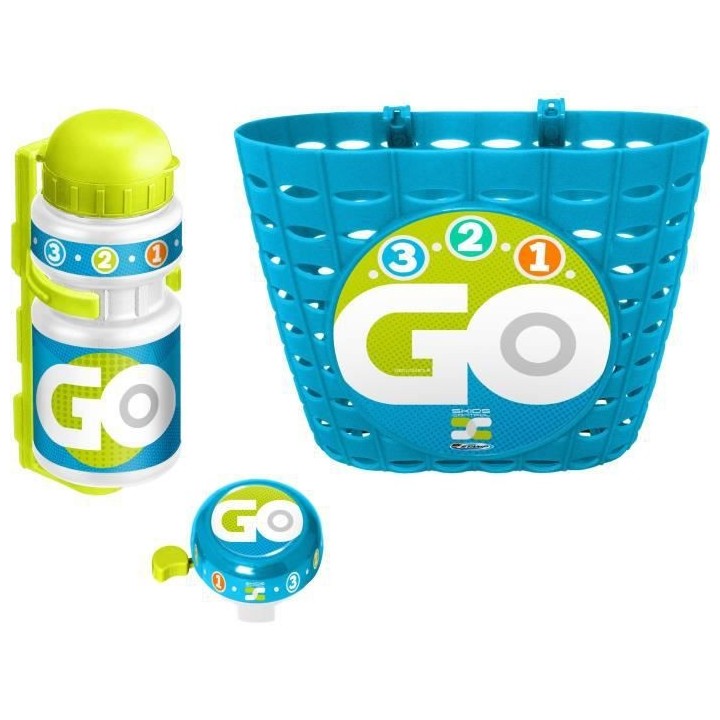 STAMP - Corbeille + Bidon + Sonnette Bleu - Skids Control