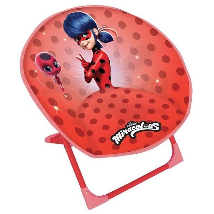 Fun house miraculous siege lune pliable ladybug pour enfant h.47 x l.5