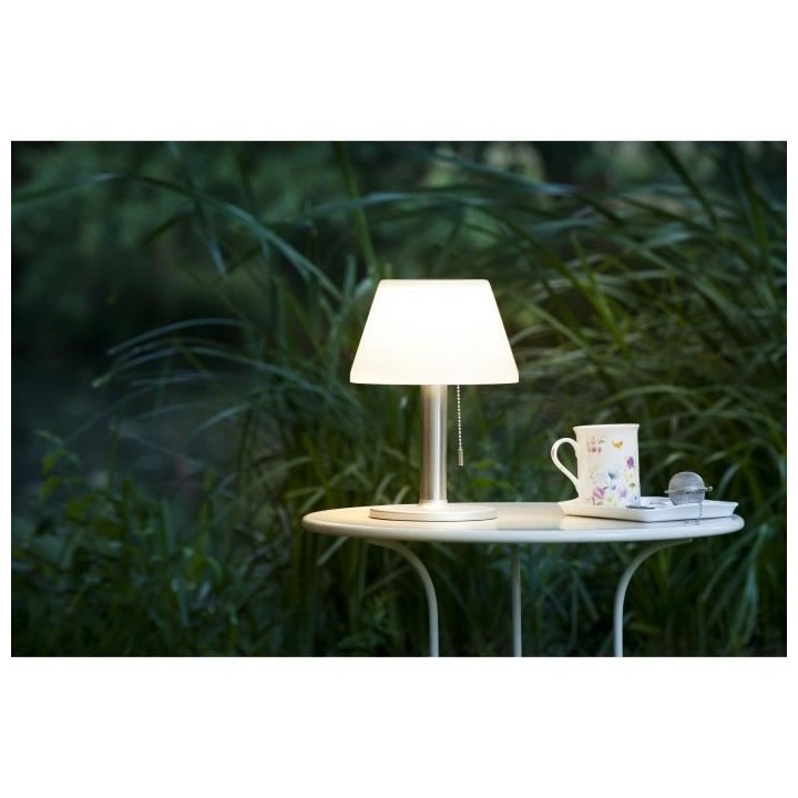 GALIX Lampe de table solaire G2 tres éclairante avec détecteur de pr