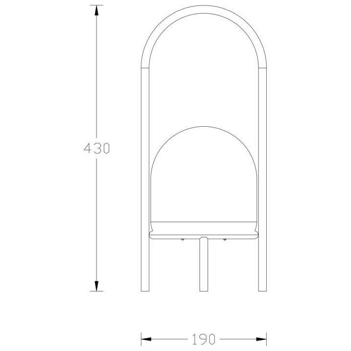 Lampe résine sur 4 pieds USB 200 Lumens H43 cm - GALIX