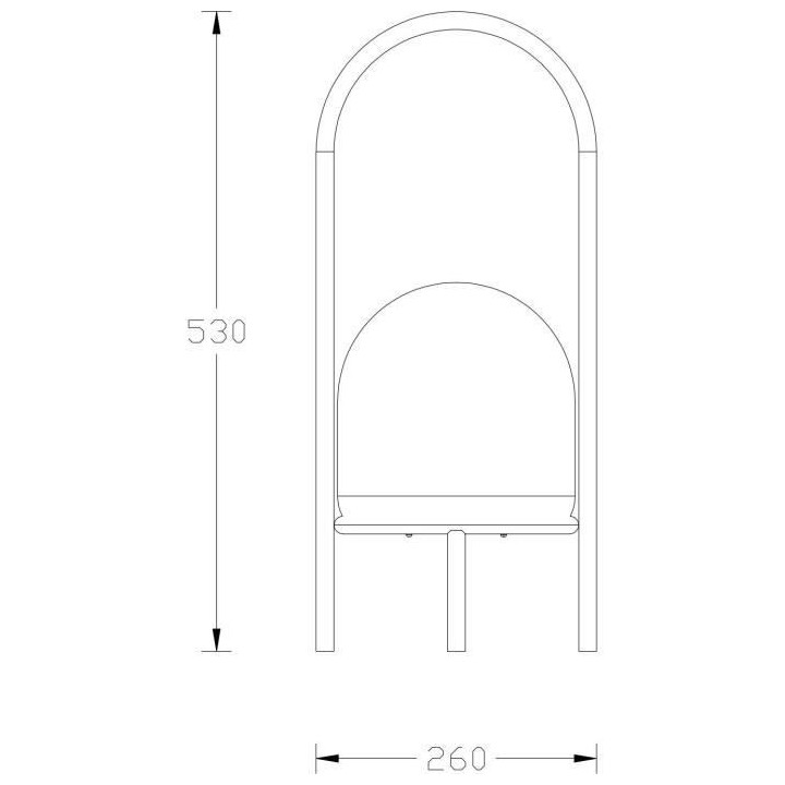 Lampe résine sur 4 pieds USB 200 Lumens H53 cm - GALIX