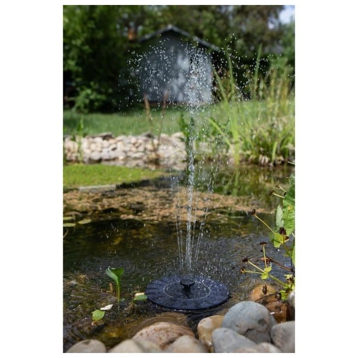 Fontaine solaire GALIX G2328 - En résine TPE - Panneau solaire mono 9