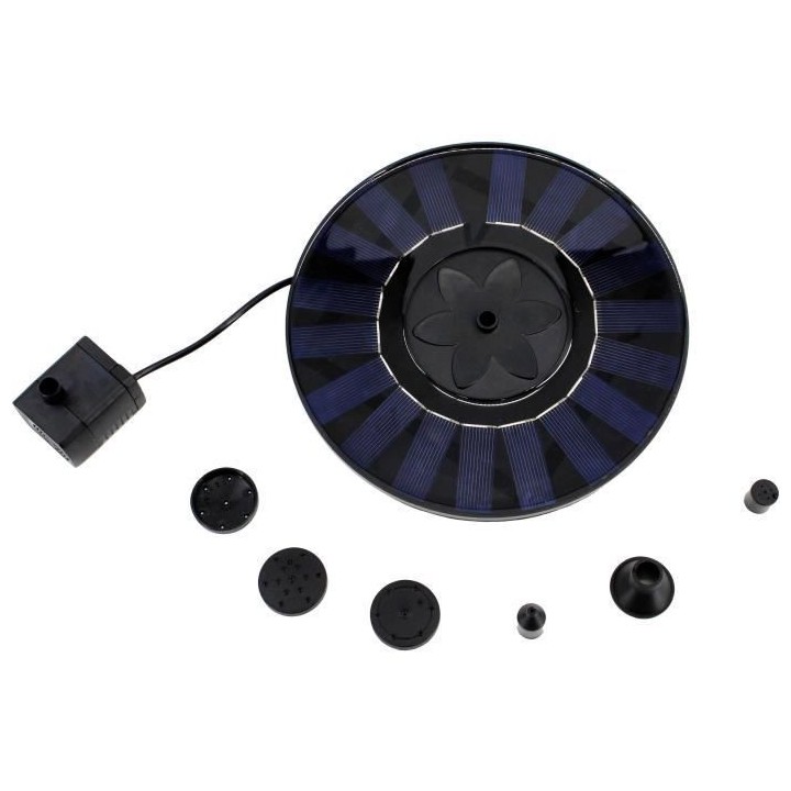 Fontaine solaire GALIX G2328 - En résine TPE - Panneau solaire mono 9