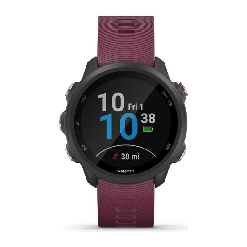 Garmin Forerunner 245 - Montre connectée sport - Fonction Garmin Coach - GPS / Wifi intégré - Merlot