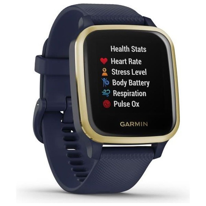 GARMIN Venu Sq Edition Musique - Captain Blue/Light Gold - Montre GPS