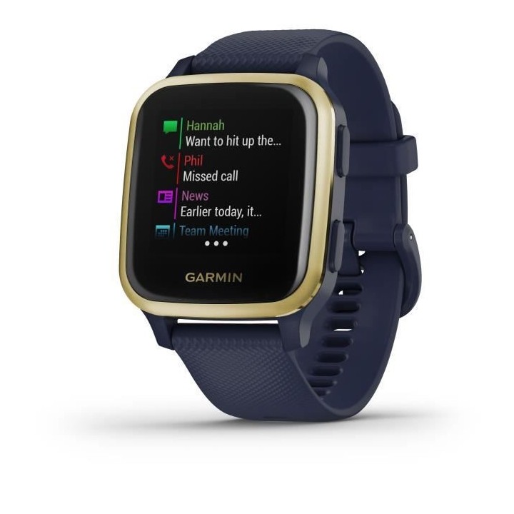 GARMIN Venu Sq Edition Musique - Captain Blue/Light Gold - Montre GPS