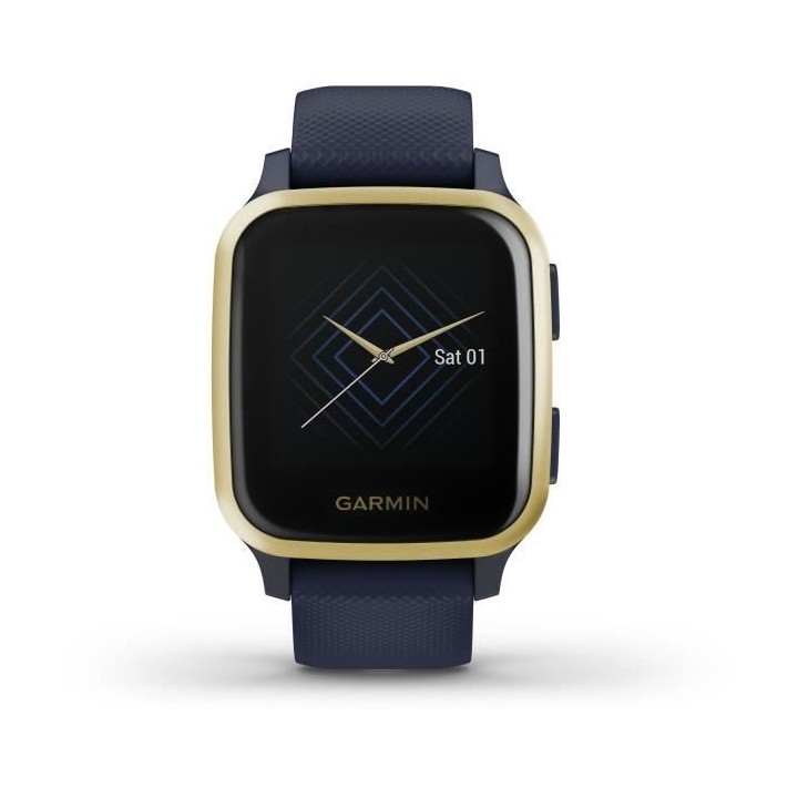 GARMIN Venu Sq Edition Musique - Captain Blue/Light Gold - Montre GPS