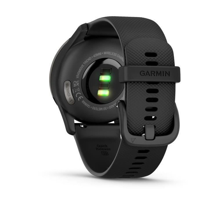 GARMIN vivomove Trend Montre connectée - Silicone - Noir WW