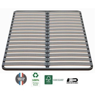 Sommier a lattes FULL 83 - 140x190 cm - 32 lattes - Traitement anticor