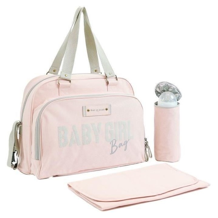Sac a langer BABY ON BOARD SIMPLY BABYBAG - Rose