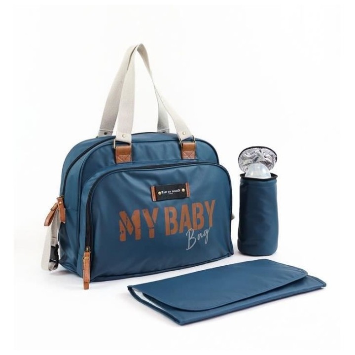 Sac a langer BABY ON BOARD SIMPLY BABYBAG - Bleu océan