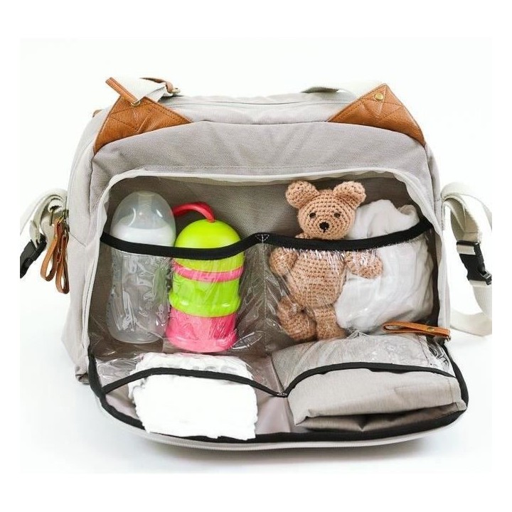 Sac a langer BABY ON BOARD TITOU GREIGE