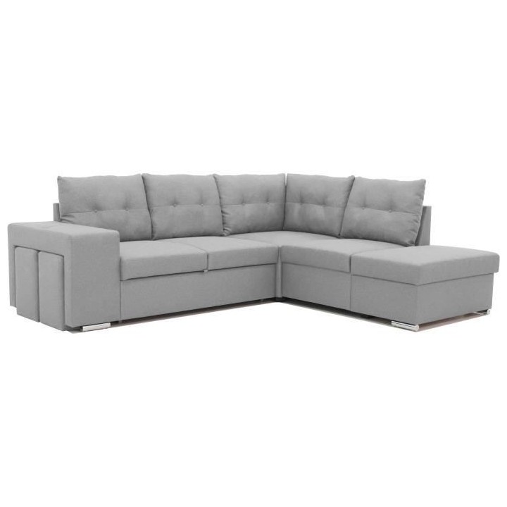 Canapé d'angle convertible réversible 4-5 places MITCHELL - Tissu Gr