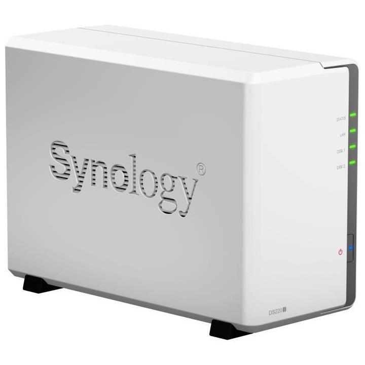 SYNOLOGY - Serveur de Stockage (NAS) - DS220j - 2 Baies - Boitier nu