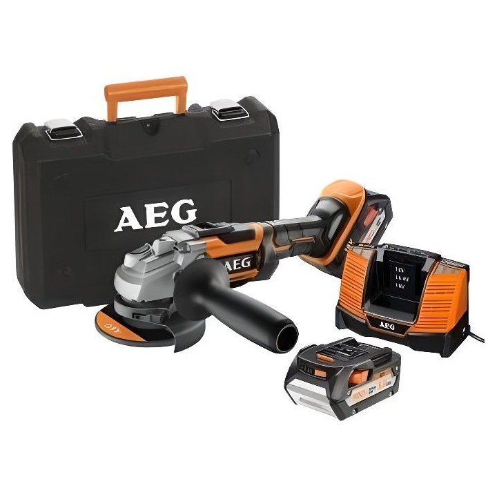 Meuleuse AEG Brushless 18V 125mm BEWS 18-125BL-502C - 2 batteries 5,0A