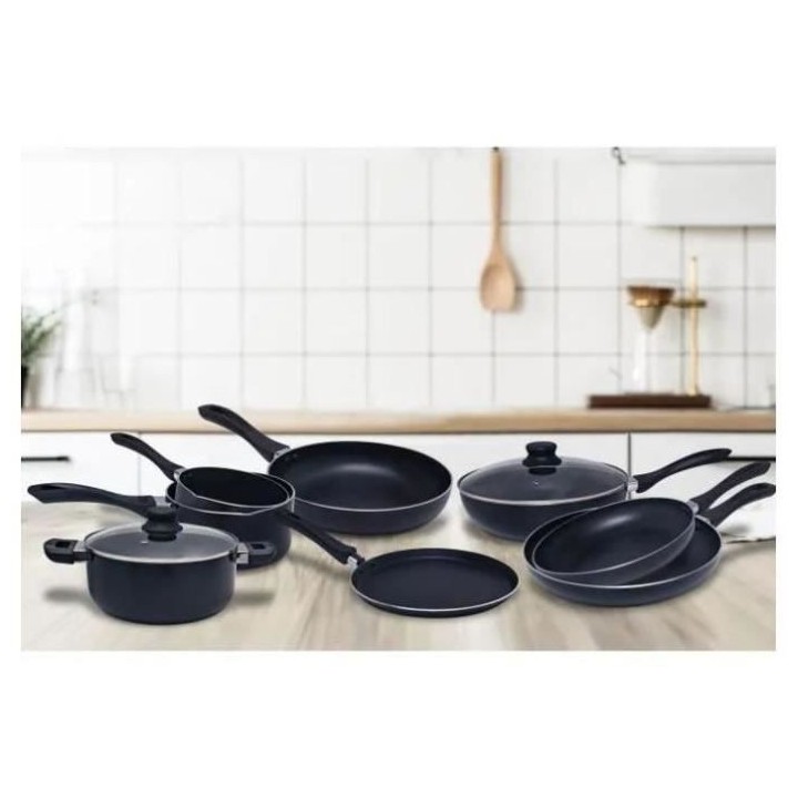 Batterie de cuisine 10 pieces Arthur Martin - Toux feux dont induction