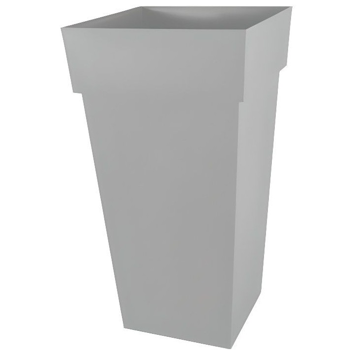 EDA Pot de Fleur Carré Haut XXL TOSCANE - 98 L - 43,3 x 43,3 x H 80 c