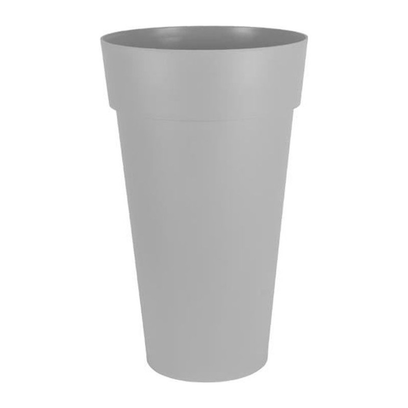 EDA Pot de Fleur Vase haut XXL TOSCANE ø 48 cm - volume 90 L - ø 48 x H 80 cm - Gris béton