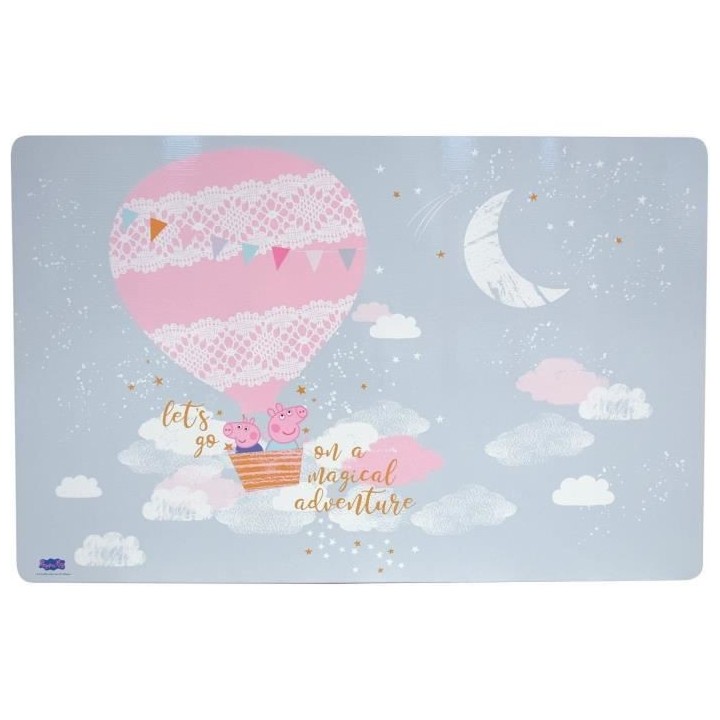 Fun house peppa pig dream table h.41,5 x l.60 x p. 40 cm avec une chai