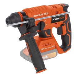 Marteau perforateur sans fil 20V 3J SDS-Plus BRUSHLESS + 5 accessoires - DUAL POWER POWDP15630 - Livré sans batterie ni chargeu