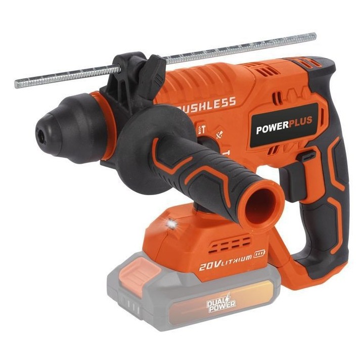 Marteau perforateur sans fil 20V 3J SDS-Plus BRUSHLESS + 5 accessoires