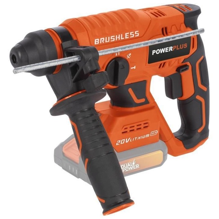 Marteau perforateur sans fil 20V 3J SDS-Plus BRUSHLESS + 5 accessoires