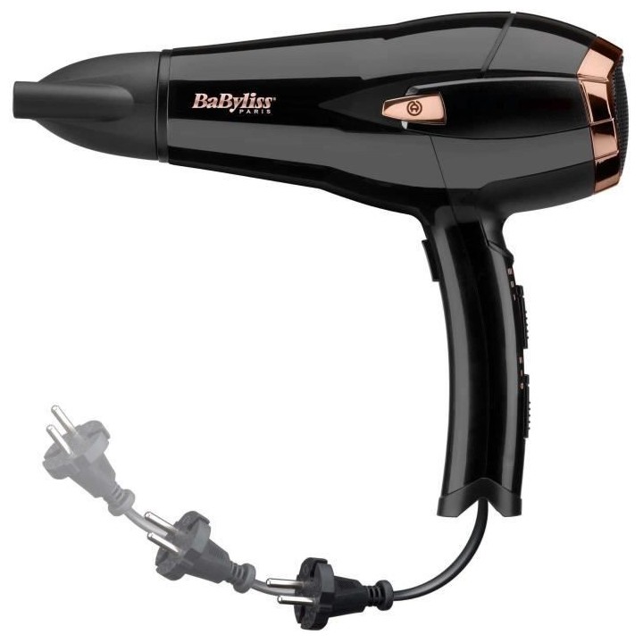 Seche cheveux Babyliss D373E - 2000W - Moteur DC - Fonction ionique -