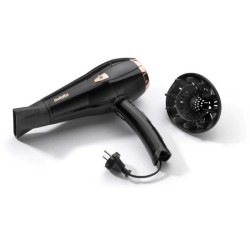 Seche cheveux Babyliss D373E - 2000W - Moteur DC - Fonction ionique - 3 températures - 2 vitesses - Cordon rétractable