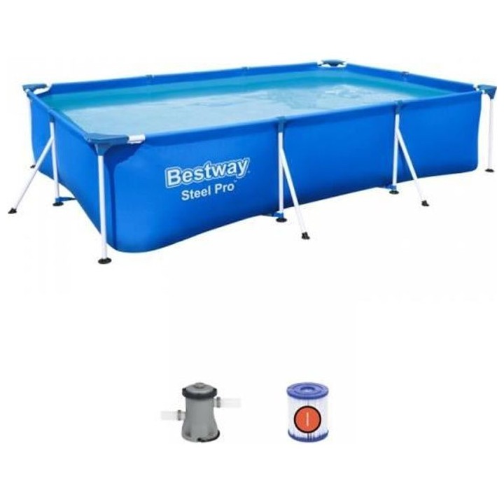 Piscine hors sol Steel Pro™ 300 x 201 x 66 cm avec pompe