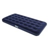 BESTWAY Matelas gonflable floqué Horizon Twin – 1 place – Bleu