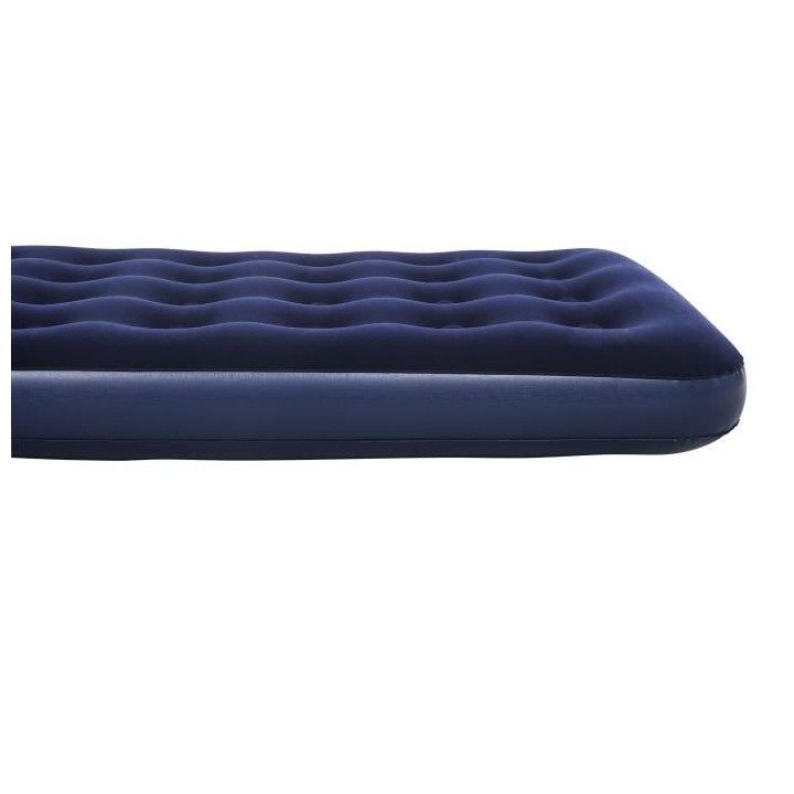 BESTWAY Matelas gonflable floqué Horizon Twin – 1 place – Bleu