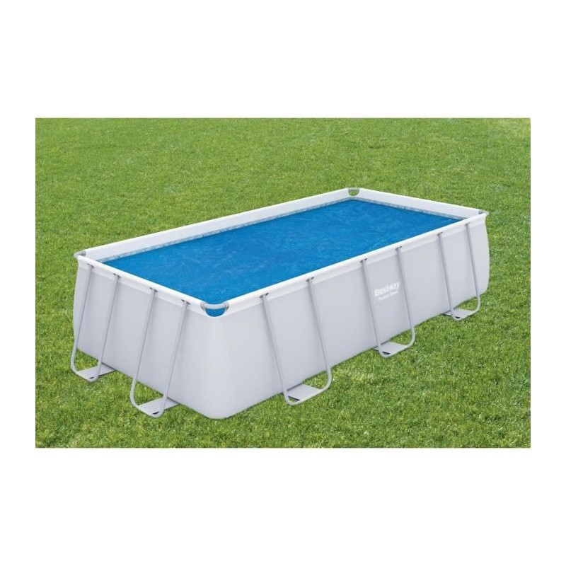 Bestway Couverture de piscine d'été Rectangulaire 380x180 cm PE Bleu