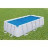 Bestway Couverture de piscine d'été Rectangulaire 380x180 cm PE Bleu