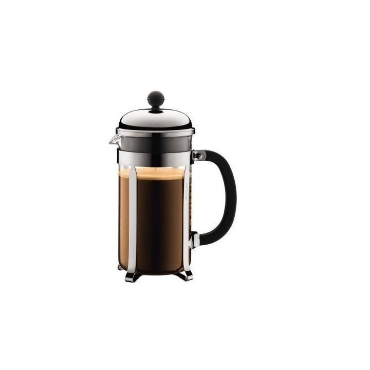 CHAMBORD - Cafetiere a piston BODUM , 8 tasses, 1.0 l, acier inox
